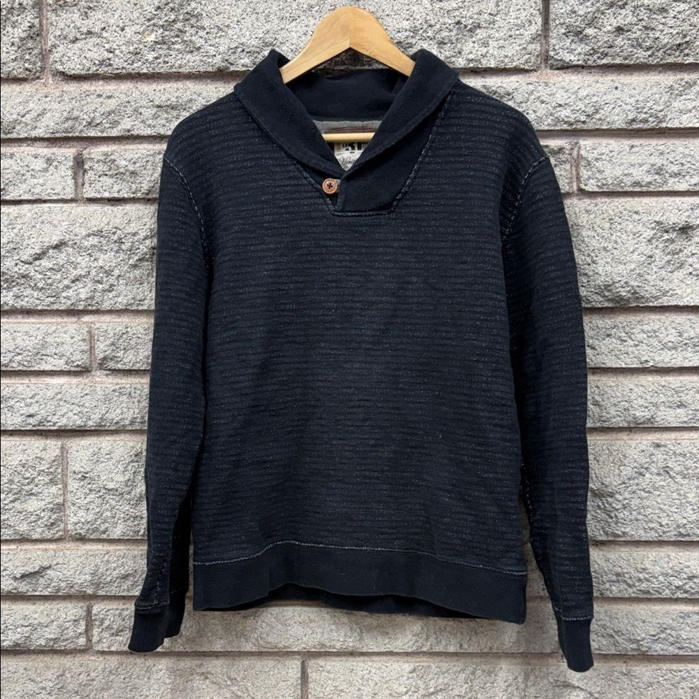 Simons Le 31 Black Textured Crewneck Sweater